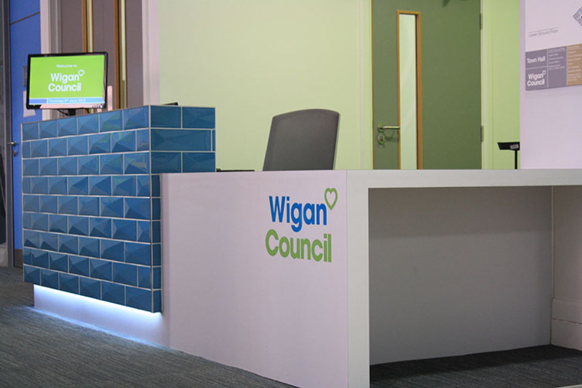 Jenkinsons Projects Wigan Council Reception Area